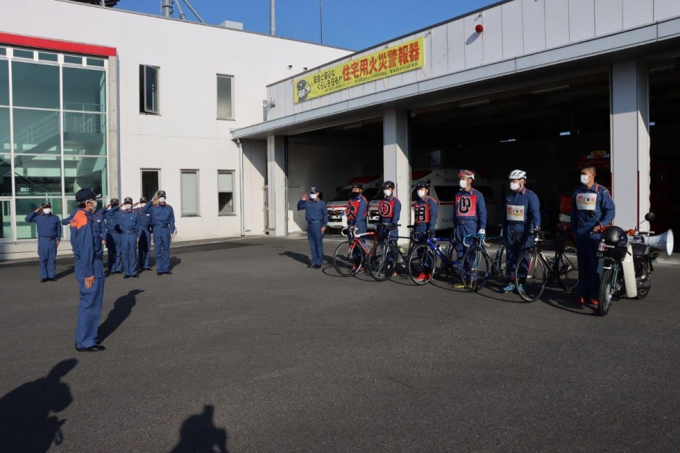 『火の用心』を伝えます！　～秋季全国火災予防運動『自転車広報隊』出発～の画像2