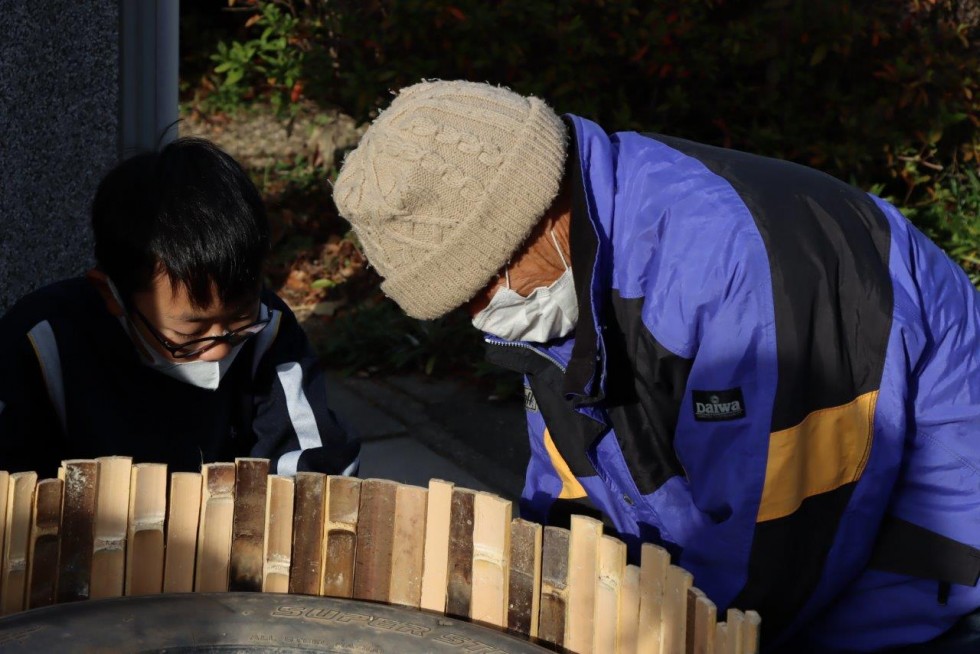 新年を迎える門松づくり交流～河内中学校～の画像5