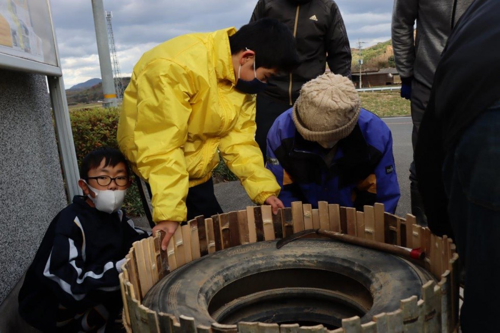 新年を迎える門松づくり交流～河内中学校～の画像8