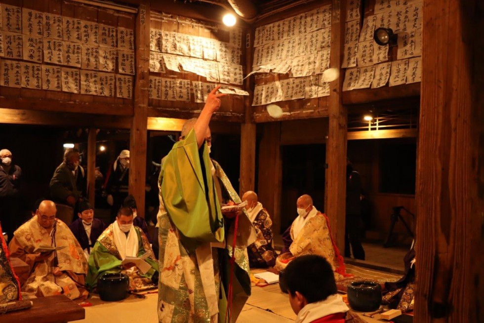 ～五穀豊穣と無病息災を願う鬼と炎の舞～ 天念寺修正鬼会が行われましたの画像9