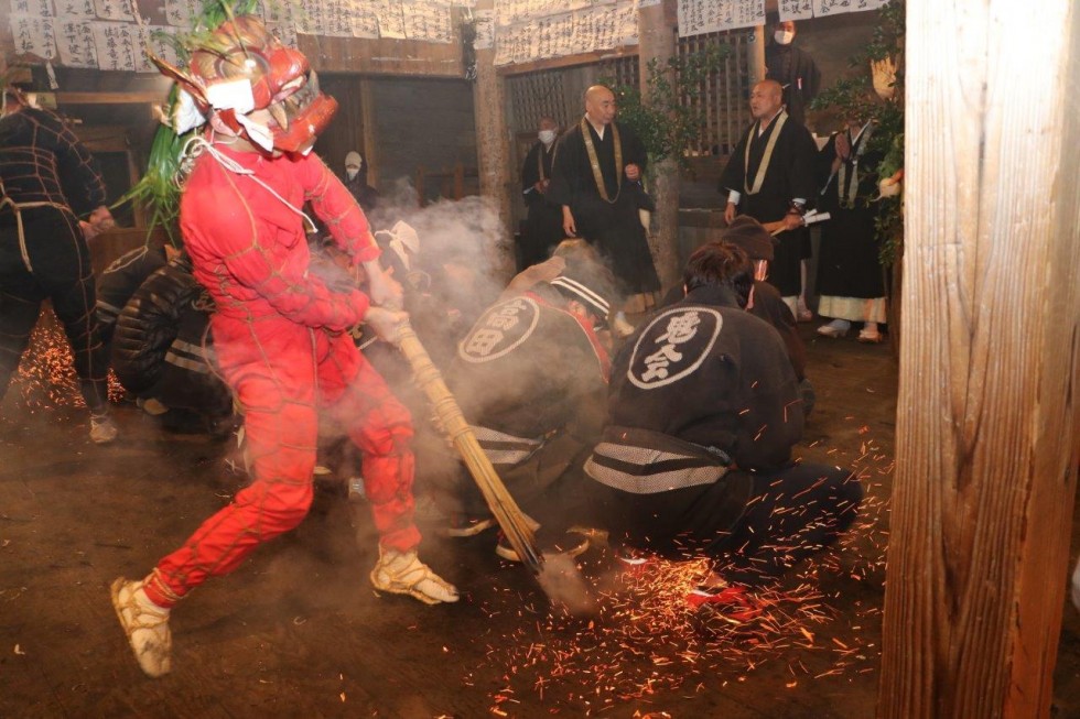 ～五穀豊穣と無病息災を願う鬼と炎の舞～ 天念寺修正鬼会が行われましたの画像31