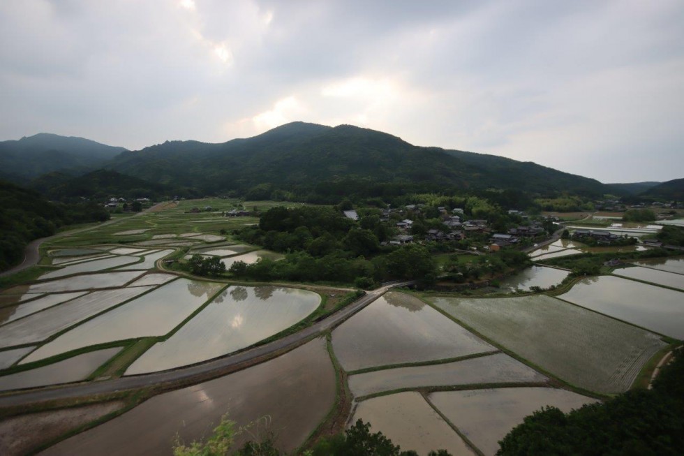 田染荘の田んぼに水が満たされました ～刻一刻と変化する夕陽が織りなす1，000年変わらない田園風景～の画像4