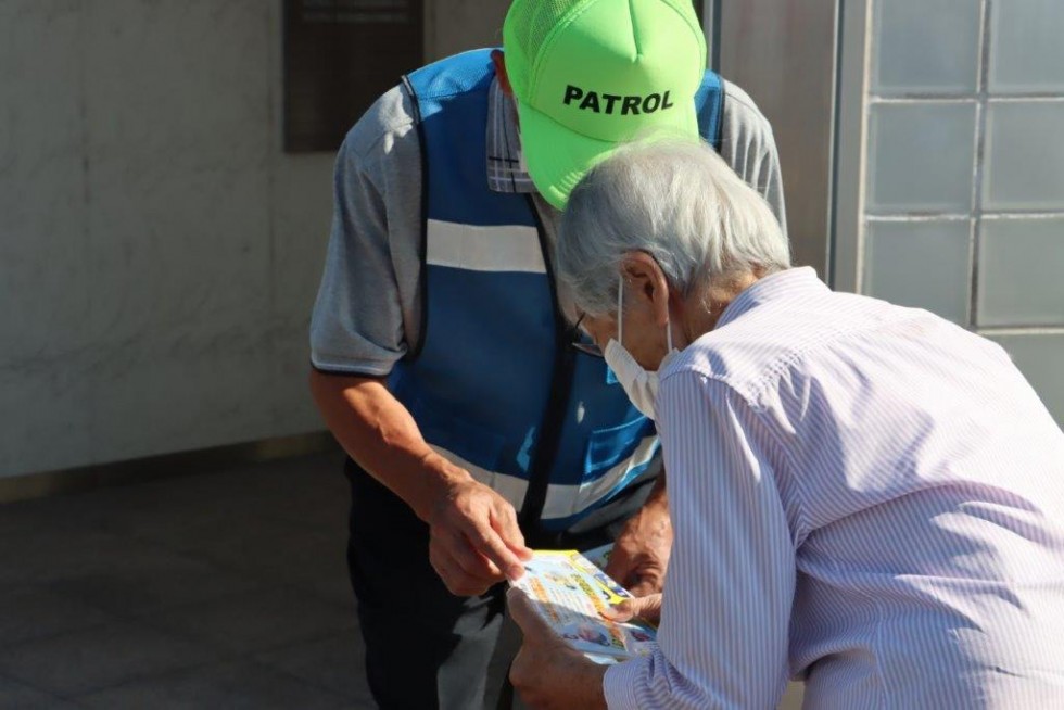 特殊詐欺を警戒中！地域安全運動が行われました。の画像1