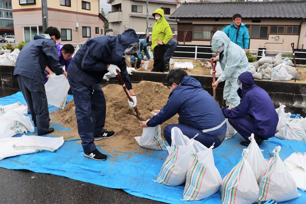 出水期に備え、災害危険箇所の点検と土嚢づくりを行いましたの画像6