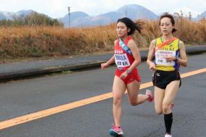 1区を走る常広美月選手