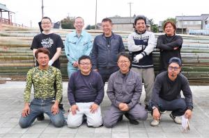 作業後の実行委員会の皆さん