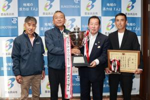 記念撮影の写真